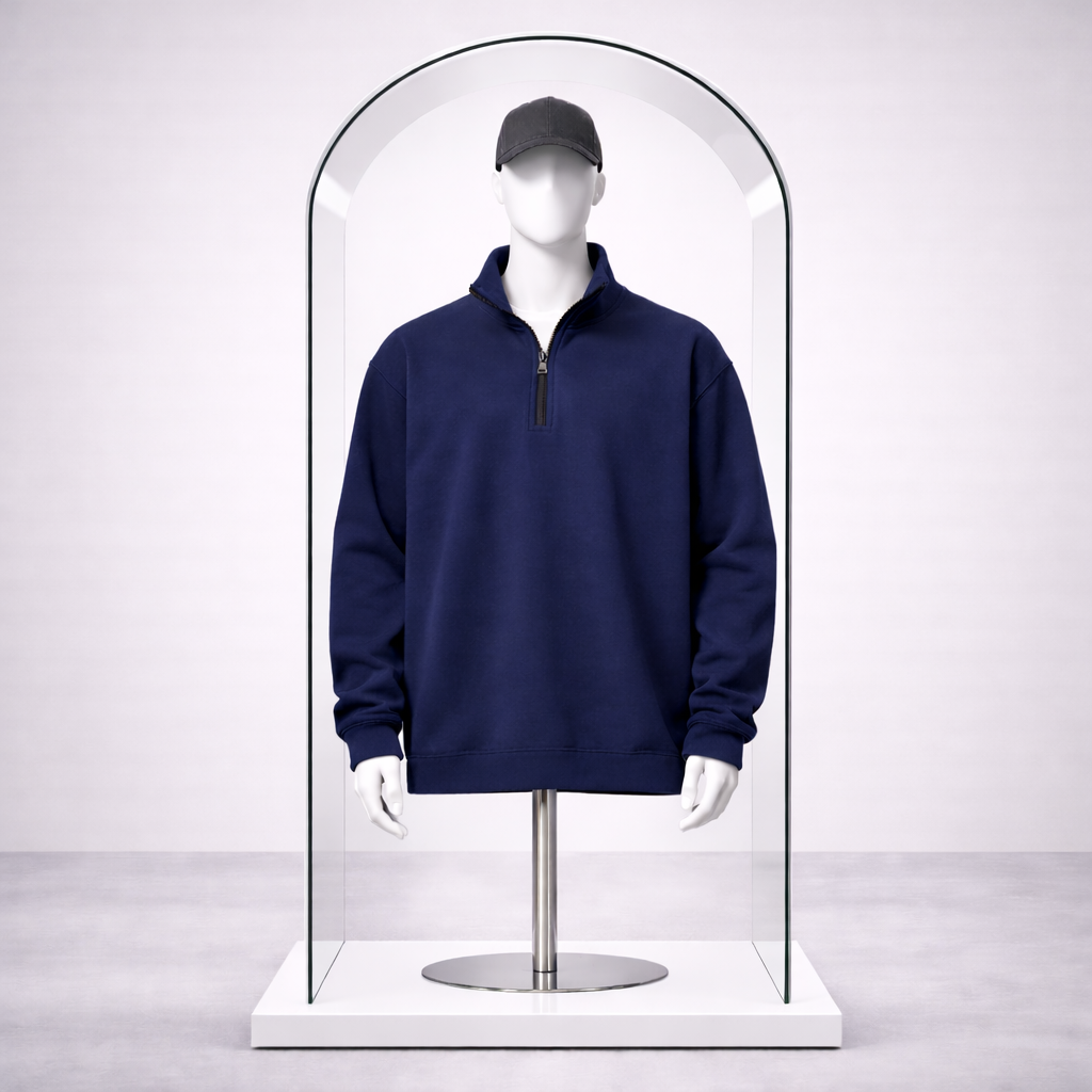 Toptan Yarım Fermuarlı Sweatshirt 5'li Seri
