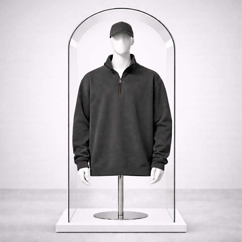 Toptan Yarım Fermuarlı Sweatshirt 5'li Seri
