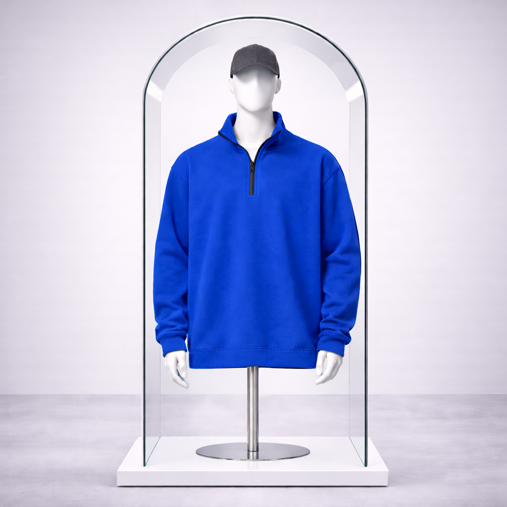 Toptan Yarım Fermuarlı Sweatshirt 5'li Seri
