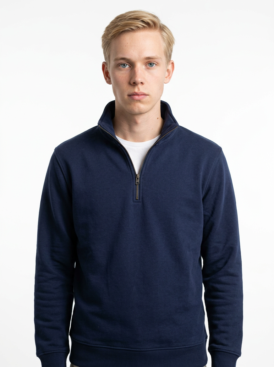 Toptan Yarım Fermuarlı Sweatshirt 5'li Seri