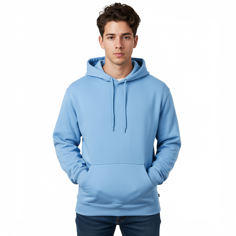 Bebe Mavisi Toptan Unisex Hoodie 5'li Seri