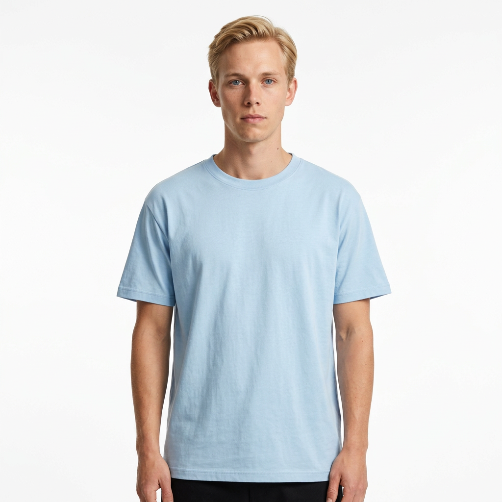Toptan Unisex Loose Fit Bisiklet Yaka Tişört 5'li Seri