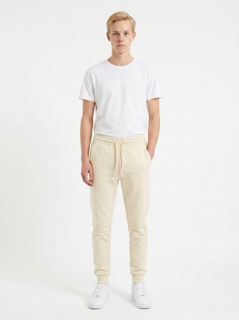 Krem Toptan Unisex Jogger Eşofman Altı 5'li Seri