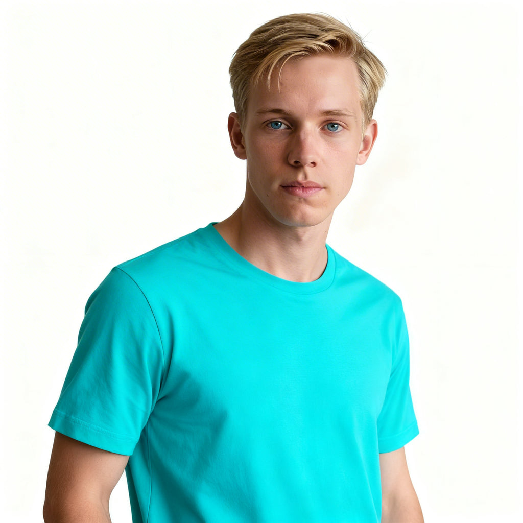 Toptan Tişörtify Unisex Bisiklet Yaka Tişört 5'li Seri
