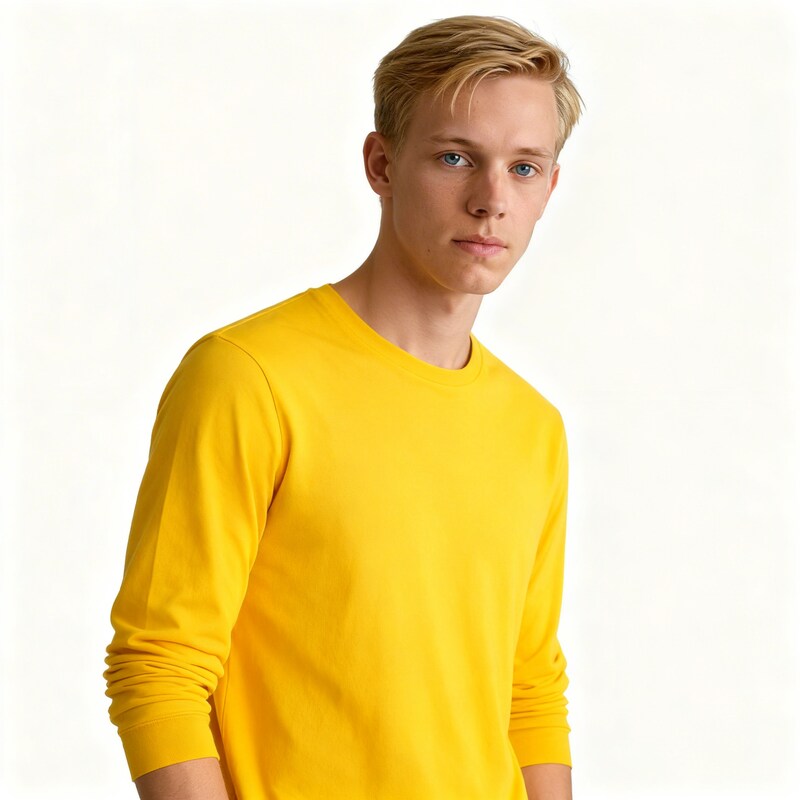 Toptan Unisex Uzun Kol Tişört 5'li Seri