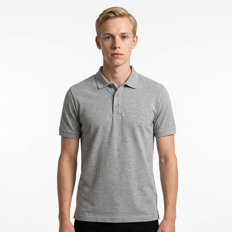 Gri Toptan POLO YAKA TİŞÖRT 5'li Seri