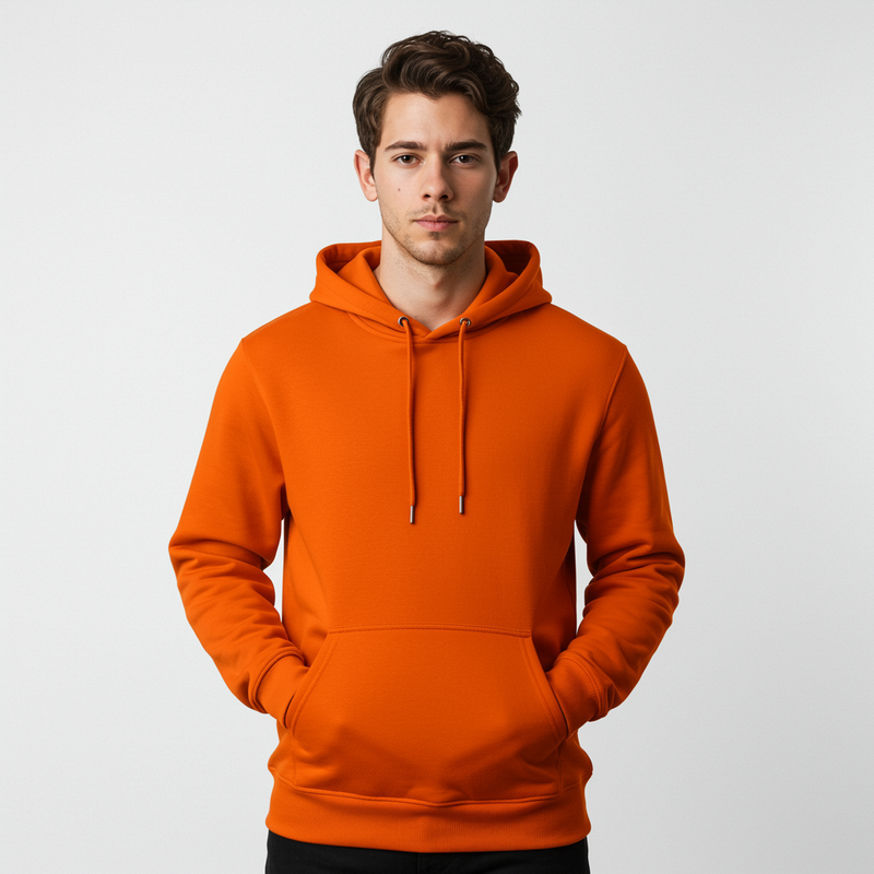 Turuncu Toptan Unisex Hoodie 5'li Seri
