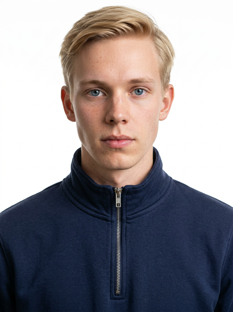 Lacivert Toptan Yarım Fermuarlı Sweatshirt 5'li Seri