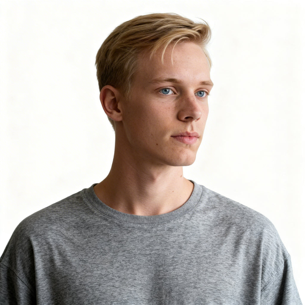 Toptan Unisex Loose Fit Bisiklet Yaka Tişört 5'li Seri