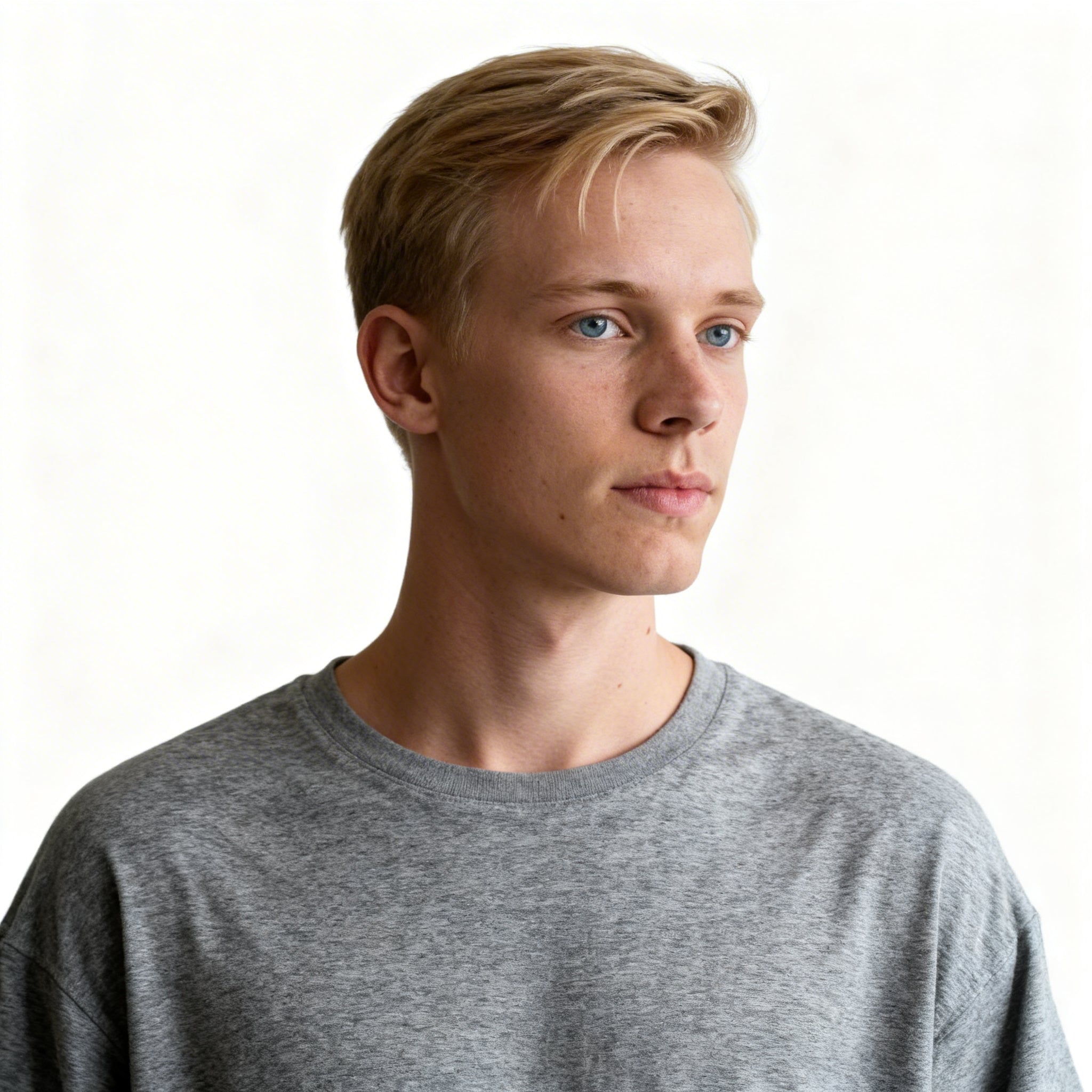 Toptan Unisex Loose Fit Bisiklet Yaka Tişört 5'li Seri