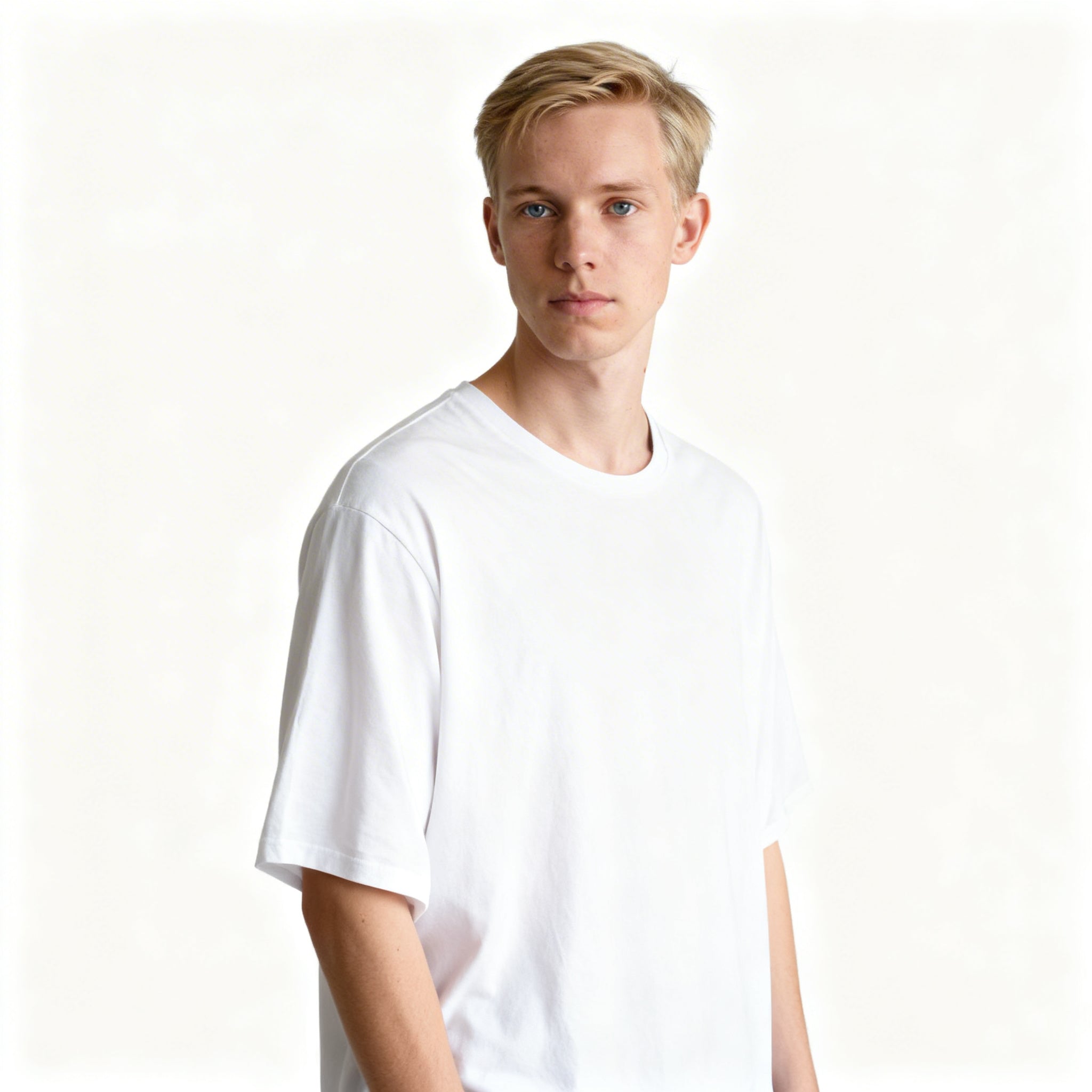 Toptan Unisex Loose Fit Bisiklet Yaka Tişört 5'li Seri