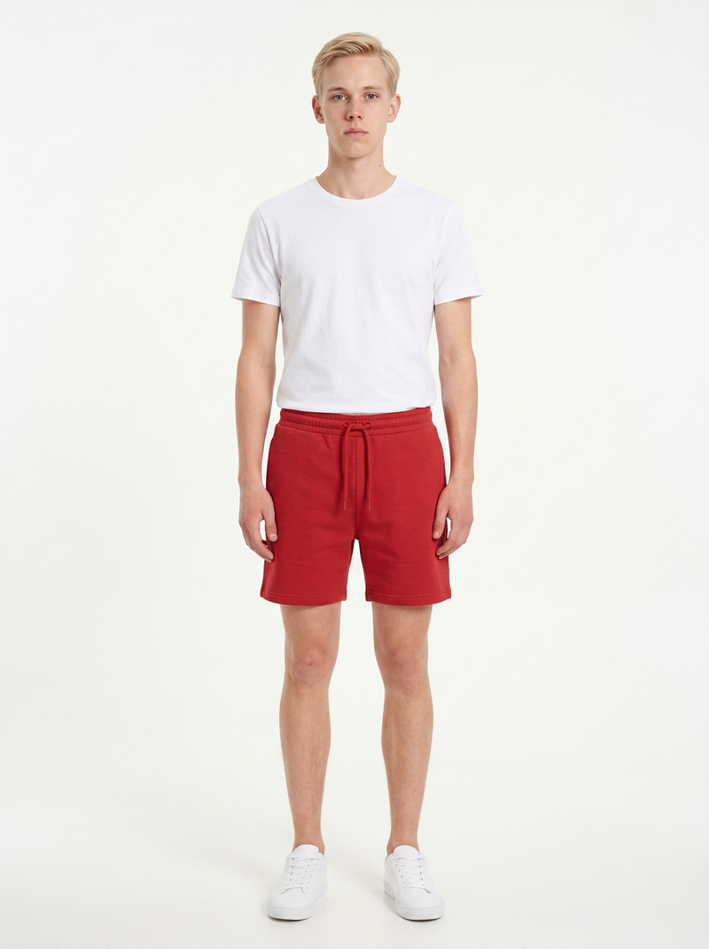 Kırmızı Toptan Unisex Şort 5'li Seri