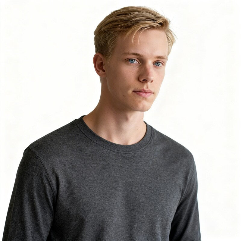 Toptan Unisex Uzun Kol Tişört 5'li Seri