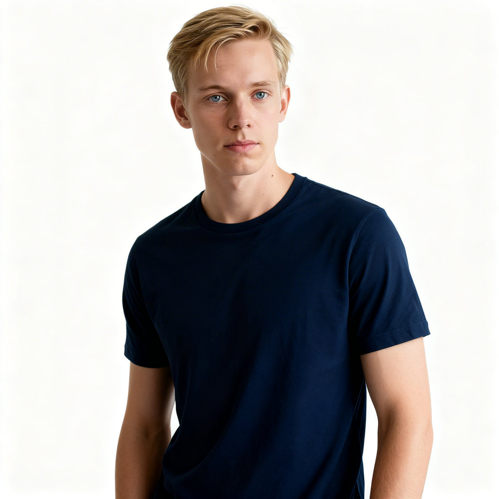 Toptan Tişörtify Unisex Bisiklet Yaka Tişört 5'li Seri