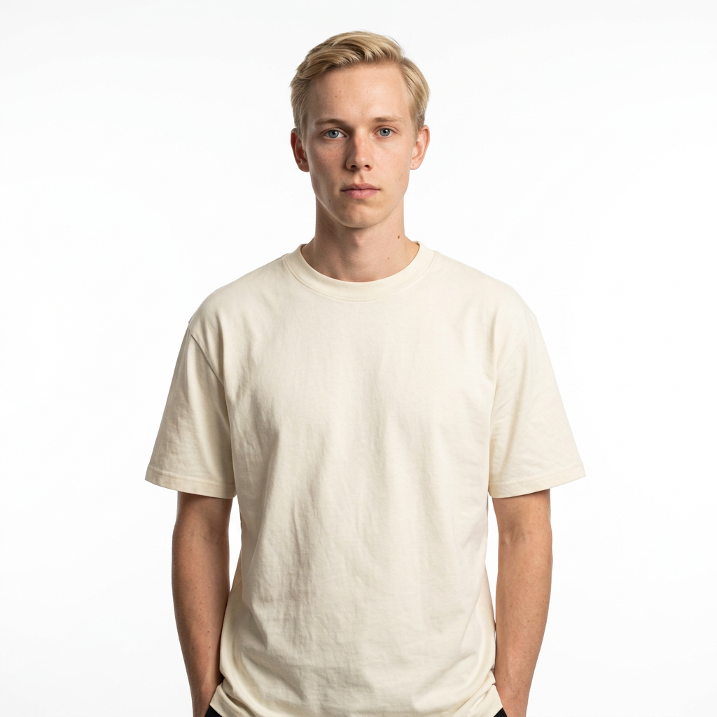 Toptan Unisex Loose Fit Bisiklet Yaka Tişört 5'li Seri