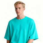 Toptan Unisex Loose Fit Bisiklet Yaka Tişört 5'li Seri