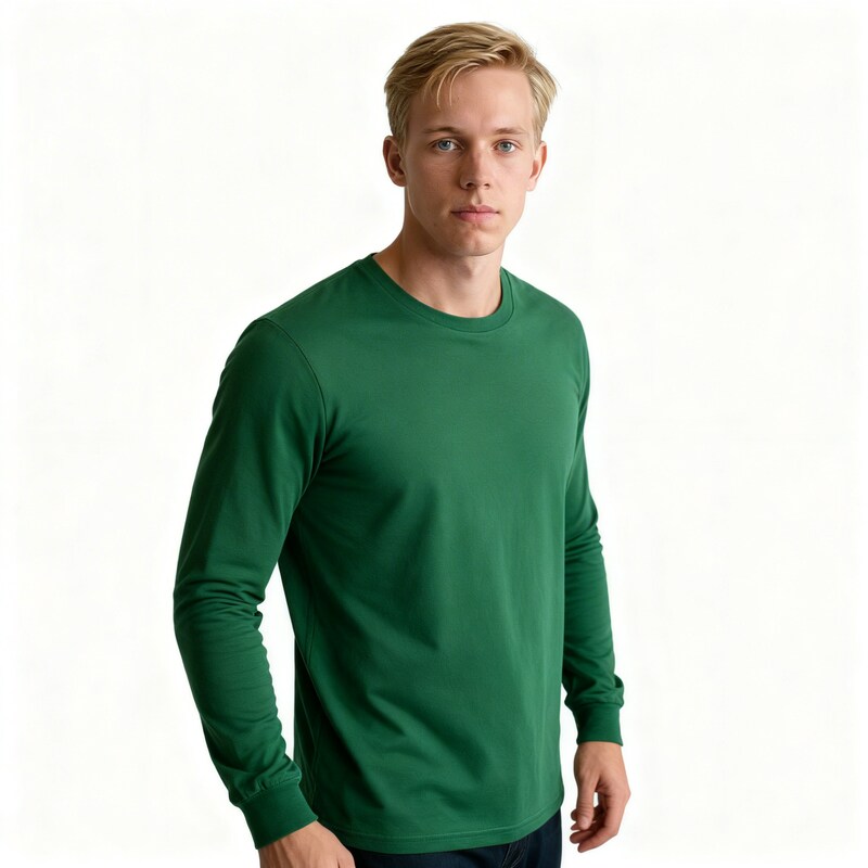 Toptan Unisex Uzun Kol Tişört 5'li Seri
