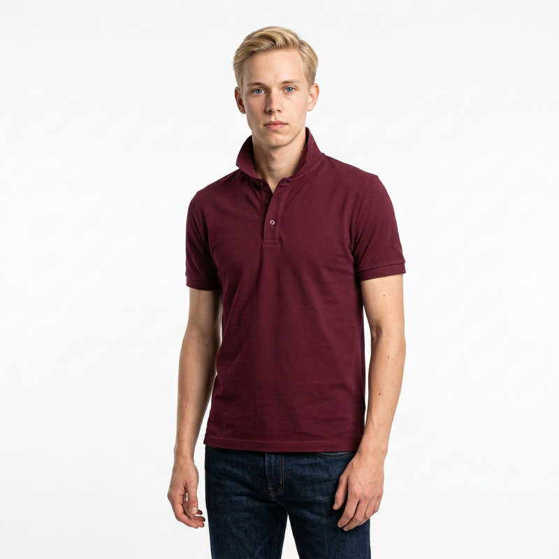 Bordo Toptan POLO YAKA TİŞÖRT 5'li Seri
