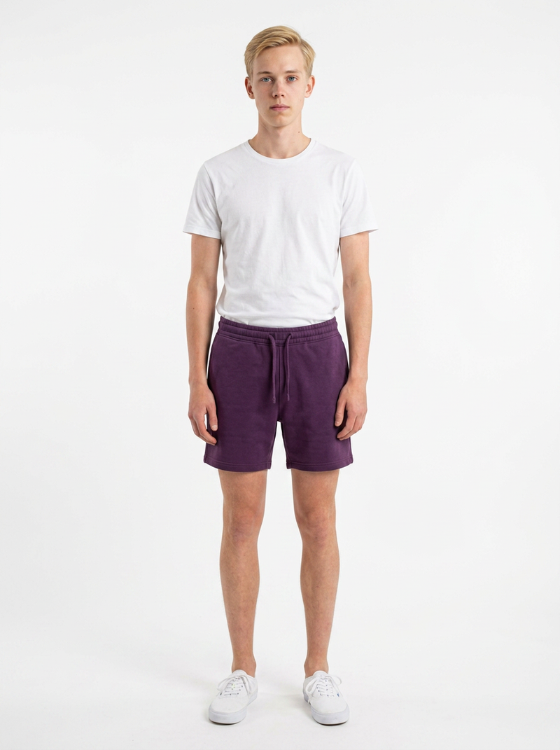 Koyu Mor Toptan Unisex Şort 5'li Seri