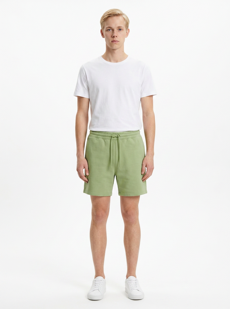 Fıstık Yeşili Toptan Unisex Şort 5'li Seri