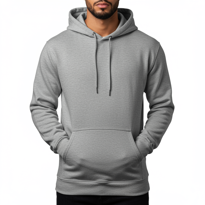 Gri Toptan Unisex Hoodie 5'li Seri