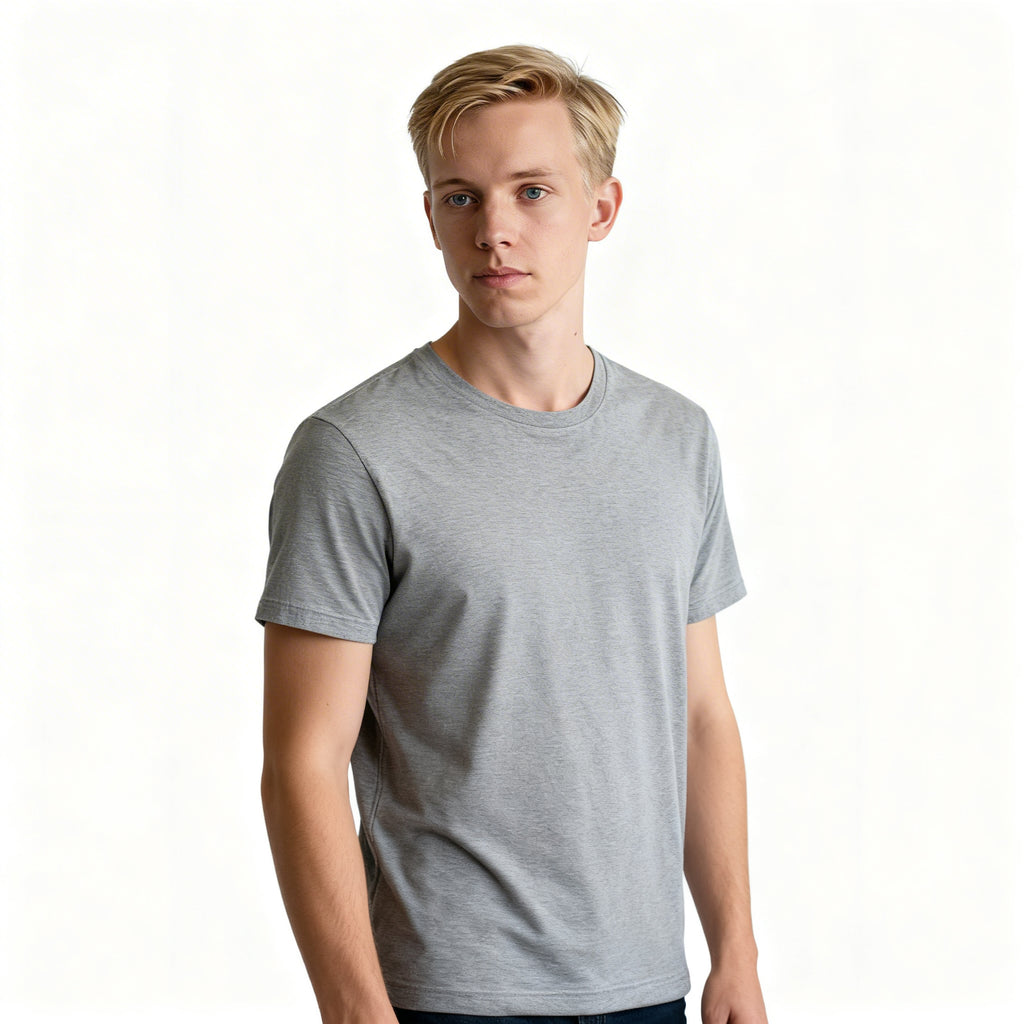 Toptan Tişörtify Unisex Bisiklet Yaka Tişört 5'li Seri