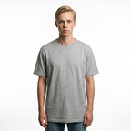 Toptan Unisex Loose Fit Bisiklet Yaka Tişört 5'li Seri