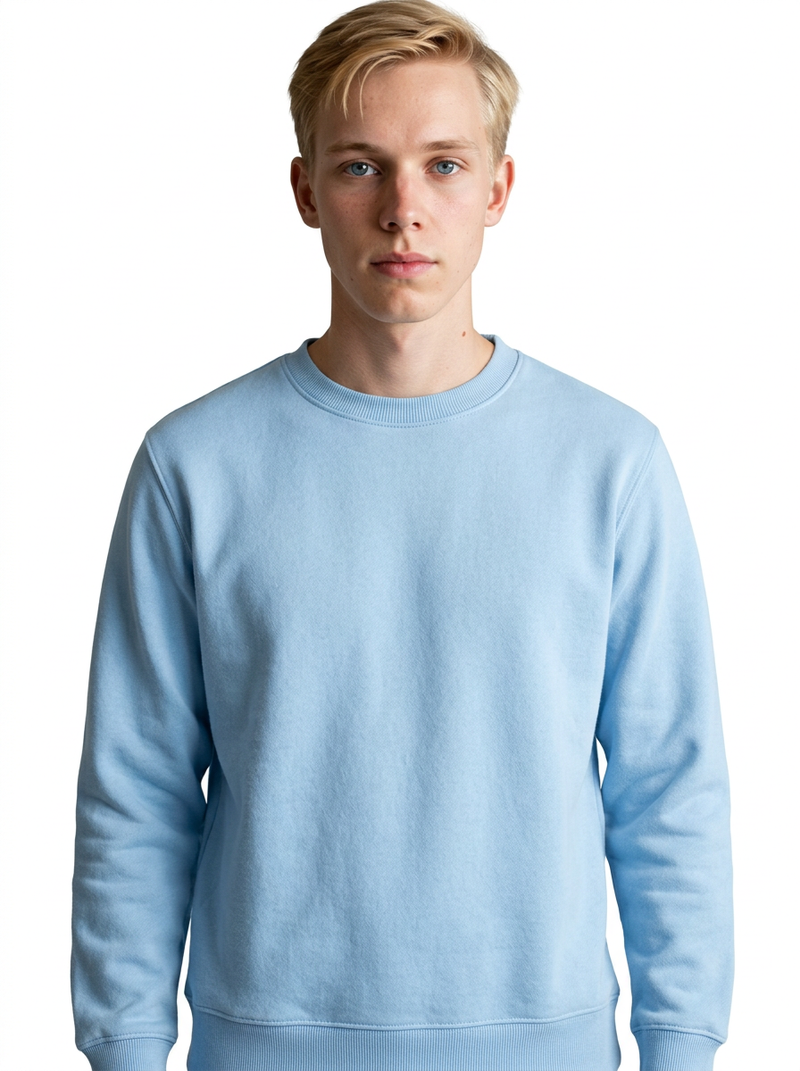 Bebe Mavisi Toptan Unisex Sweatshirt 5'li Seri