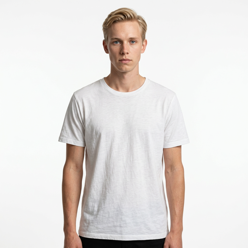Toptan Unisex Loose Fit Bisiklet Yaka Tişört 5'li Seri