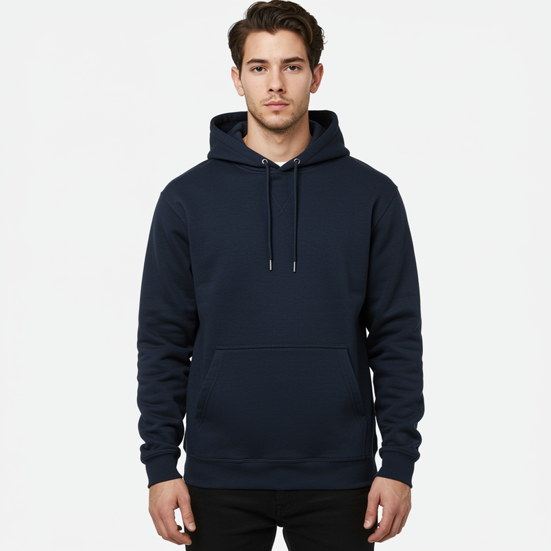 Lacivert Toptan Unisex Hoodie 5'li Seri