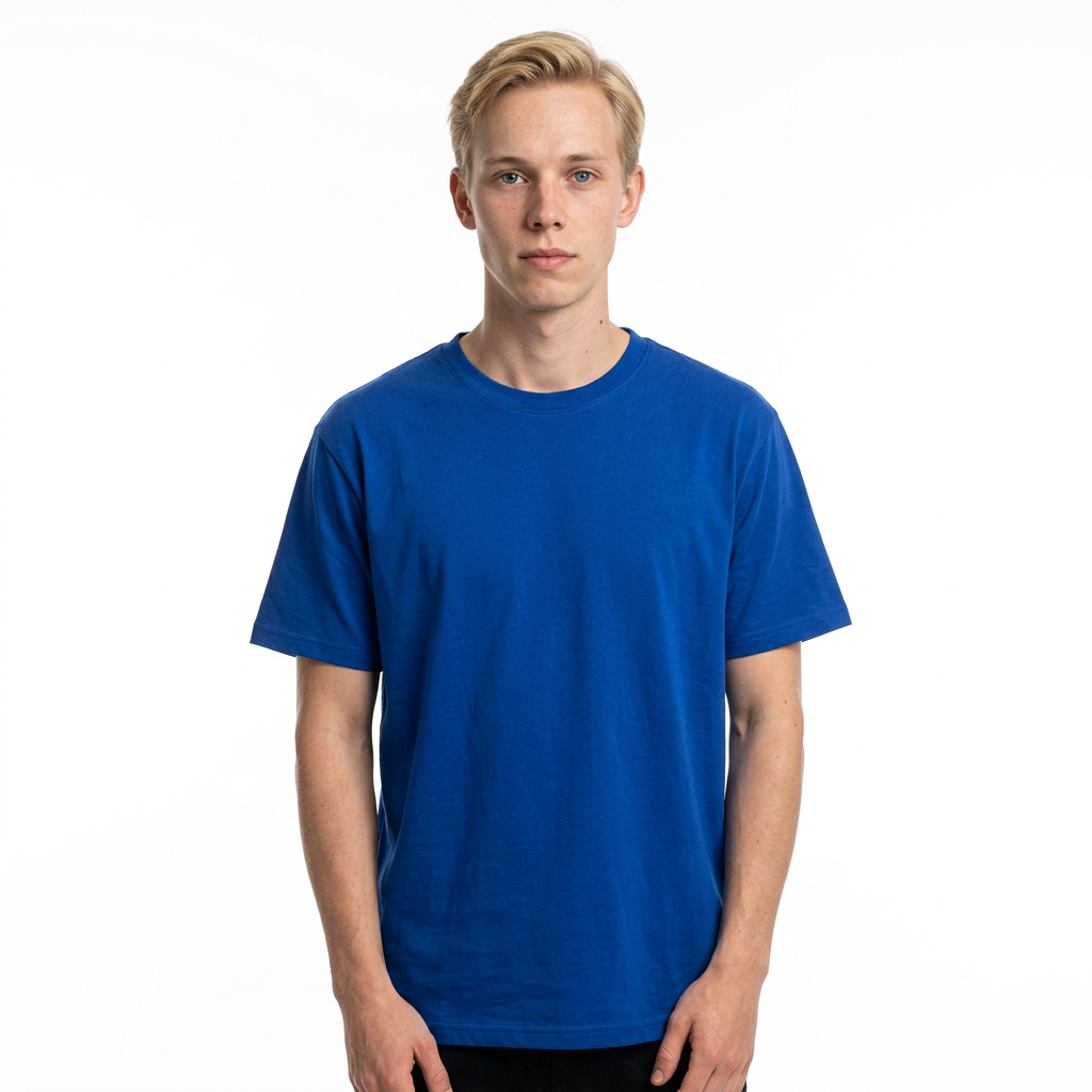 Toptan Unisex Loose Fit Bisiklet Yaka Tişört 5'li Seri